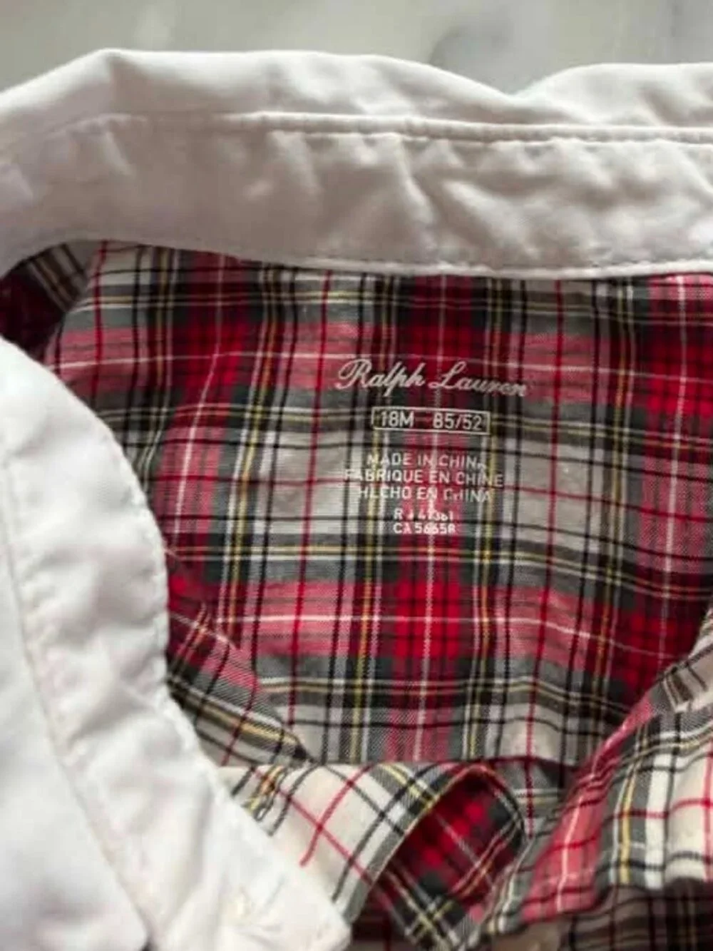Ralph Lauren Dress 12-18 months Plaid